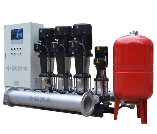 變頻恒壓供水系統(tǒng)主要由PLC、變頻器、觸摸屏、壓力變送器、動(dòng)力及控制線路以及泵組組成